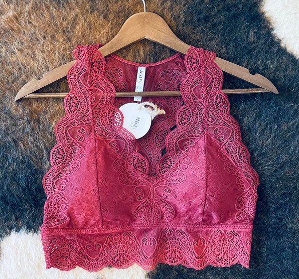 Lace Bralette With Removeable Straps