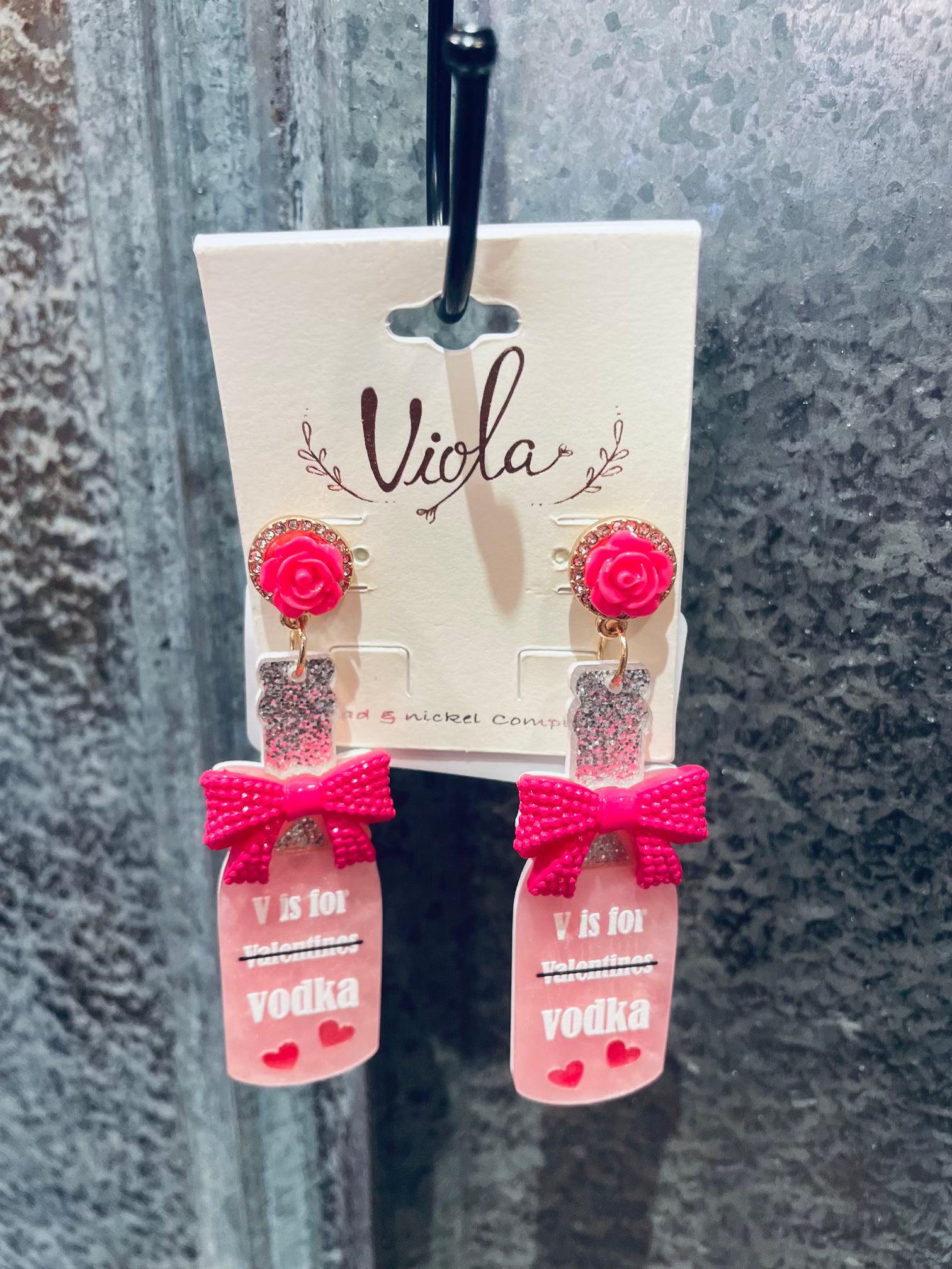 V is for Vodka Earrings