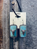 Steer Turquoise Earrings