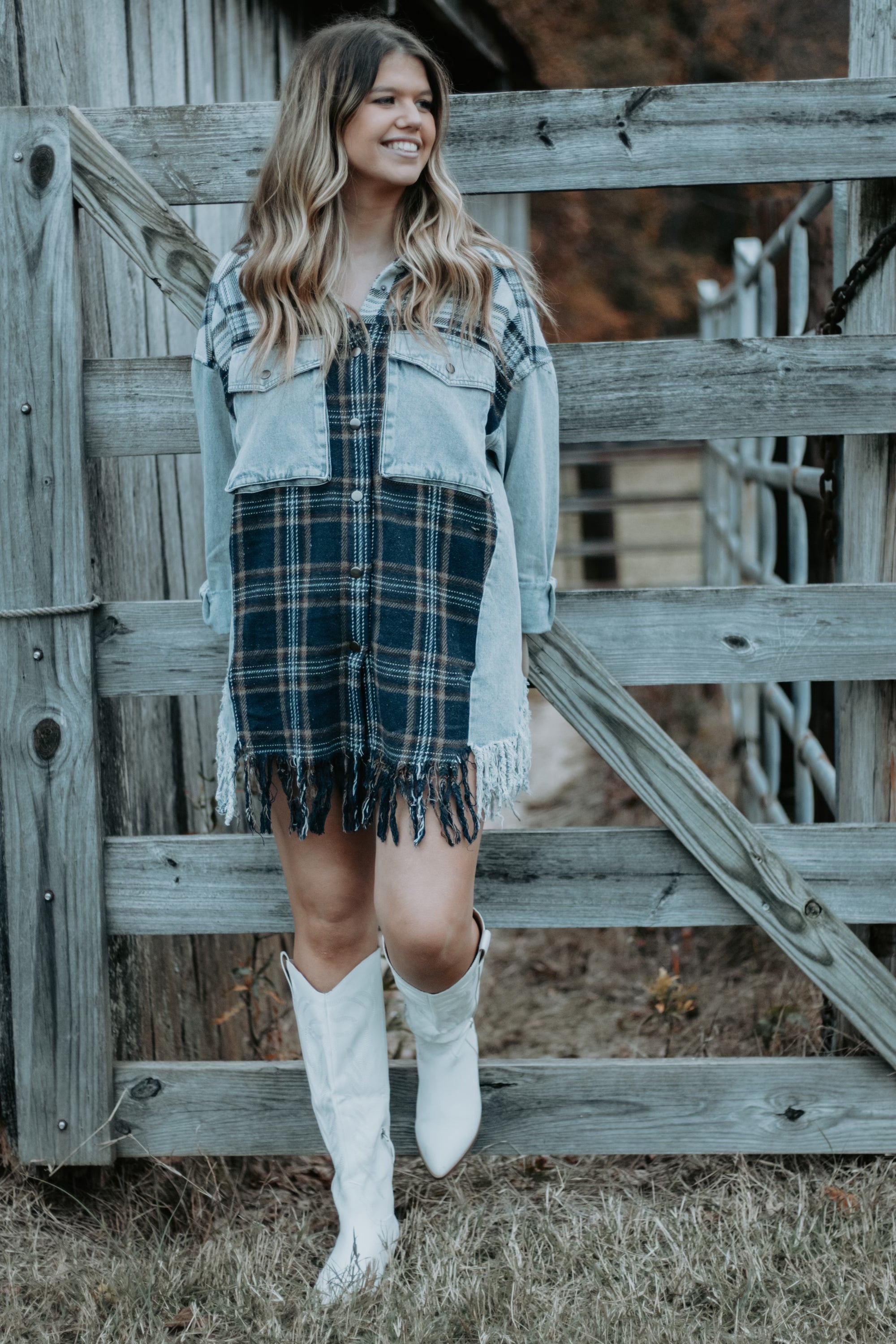 Farmers Daughter Oversized Plaid